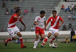 Tunisia v Morocco at the 2011 African Nations Championship qualification. Morocco - Tunisia, 5 Jun 2010 (2).jpg