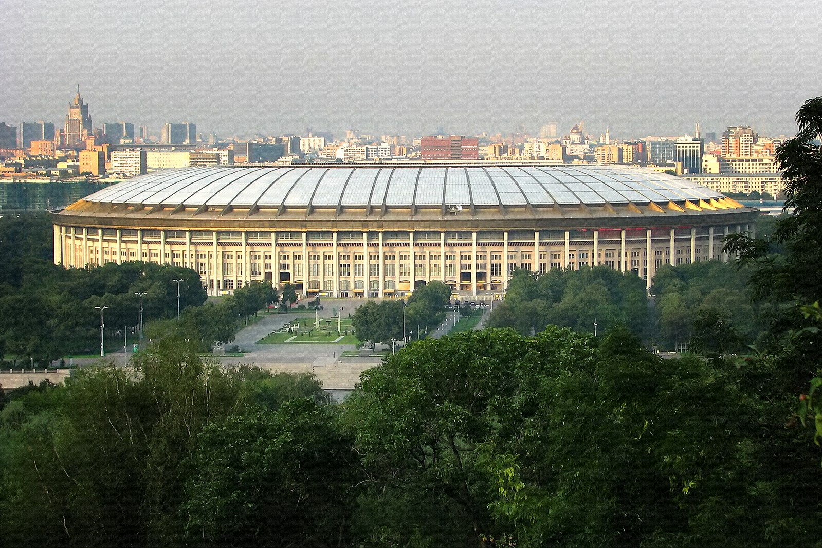 стадион лужники фото сверху