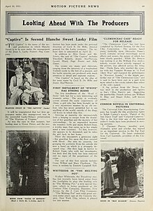 A 1915 news article about the film