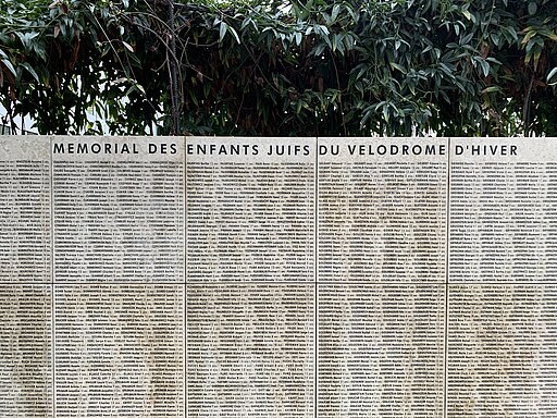 Mur des enfants déportés lors de la rafle du Vél d'Hiv' (janvier 2020) - 2