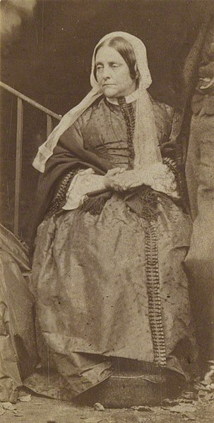 Frances Polidori, 1863, photograph by Charles Lutwidge Dodgson
