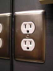 Electrical power outlets are female for safety. NEMA 5-15 Outlet 120V-15A.jpg