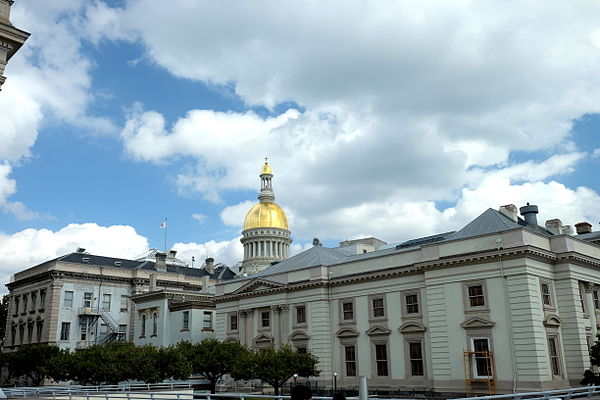 The New Jersey State House in Trenton, where the 1894 acts were passed