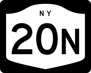 <span class="mw-page-title-main">New York State Route 20N</span> Former state highway in central New York in the United States