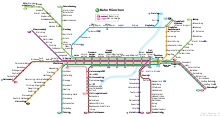 Mapa del S-Bahn de Múnich.