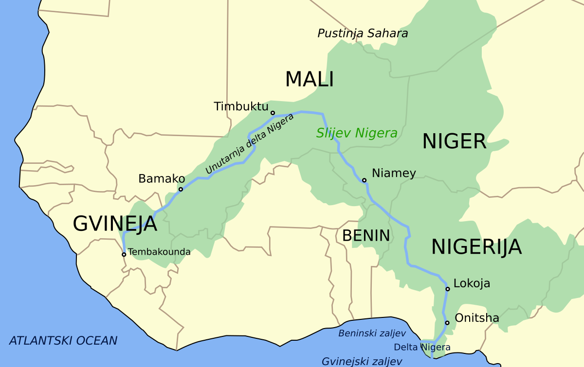 karta niger Niger (rijeka) – Wikipedija