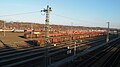 Blick von der Dachauer Straße aus auf den Rangierbahnhof