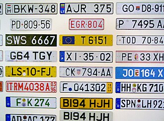 Auto Namen Nummernschild Nummer Nummern Schild in Schleswig