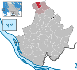 Läget för kommunen Osterhorn i Kreis Pinneberg