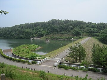 冷却水に用いる大坪川ダム