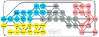 Pandemic Legacy Season 1 Blue Edition Board Game for Adults and Family |  Cooperative Board Game | Ages 13+ | 2 to 4 players | Average Playtime 60