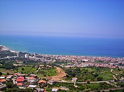 Panorama dall'alto di Vibo Valentia nel 2006