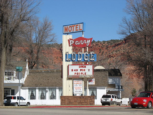 The historic Parry Lodge in Kanab, February 2009
