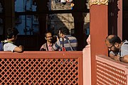 Agniswar Kanshabanik, Amitabha Gupta, Deepanjan Ghosh and Sheikh Sohail at Nakhoda Masjid during Wikipedia Takes Kolkata VII