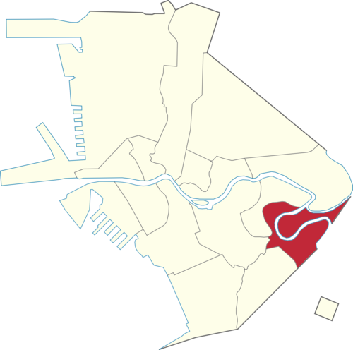 Location of Santa Ana