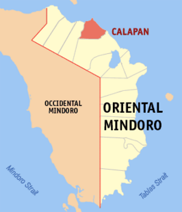 Kaart van Calapan