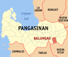 Kaart van Balungao