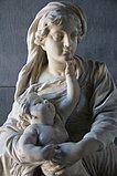 Мадонна с Младенцем. Деталь. Мрамор. Музей Сант-Агостино, Генуя