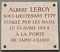 Plaque au no 6.