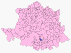 Расположение муниципалитета Пласенсуэла на карте провинции