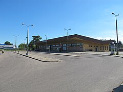 Dworzec kolejowo-autobusowy Bielsk Podlaski przed wyburzeniem.