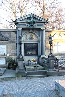 Hrob Bohumila Šmídy na pražském Vyšehradském hřbitově (2022)