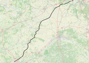 Spoorlijn Brétigny - La Membrolle-sur-Choisille op de kaart