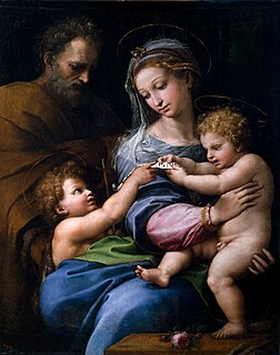 <i>Madonna of the Rose</i> (Raphael) Painting by Raphael