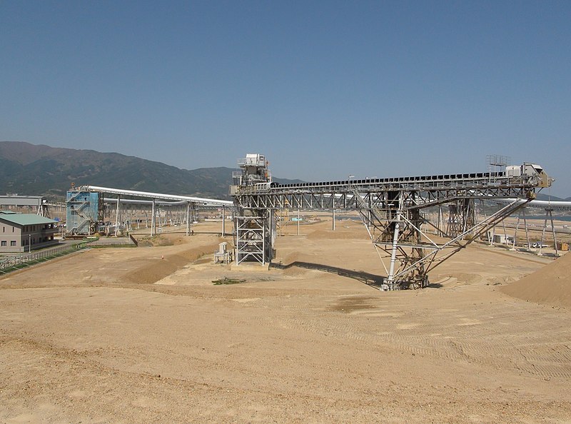 File:Rikuzentakata, belt conveyors for the earthquake reconstruction.B.JPG