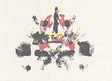 Rorschach style inkblots such as this one made up the central motif for the visuals. Rorschach like inkblot 2.jpg