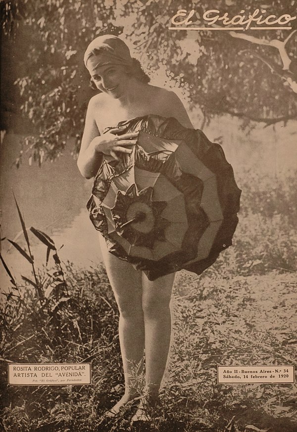 Rosita Rodrigo (El Gráfico, 1920)