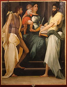 Madonna and child with saints by Rosso Fiorentino