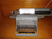 Antique Royal Standard Typewriter with Glass Panels c.1931