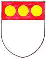 Arms of Sir John Russell, a 13th-century English courtier.※