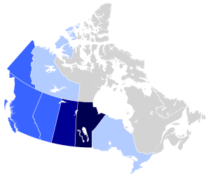 Russian Canadian population by province.svg