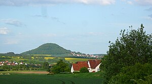 Der Rusteberg von Westen aus gesehen