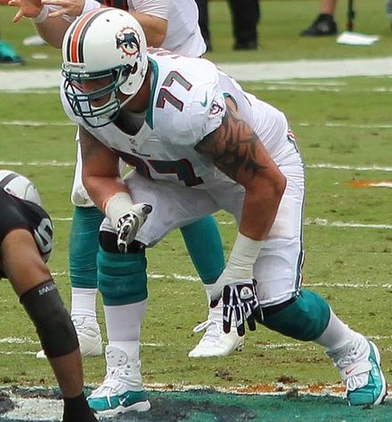 Long while playing with the Dolphins in 2012
