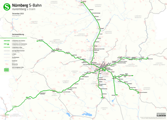 Map of the Nuremberg S-Bahn network S-Bahnnetz Nurnberg.png