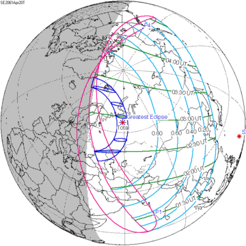 2061年4月20日日食