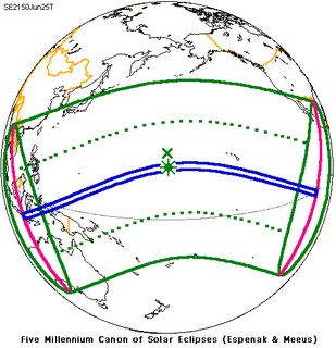 Solar eclipse of June 25, 2150 Future total solar eclipse