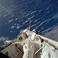 Endeavour en de Spacelab module