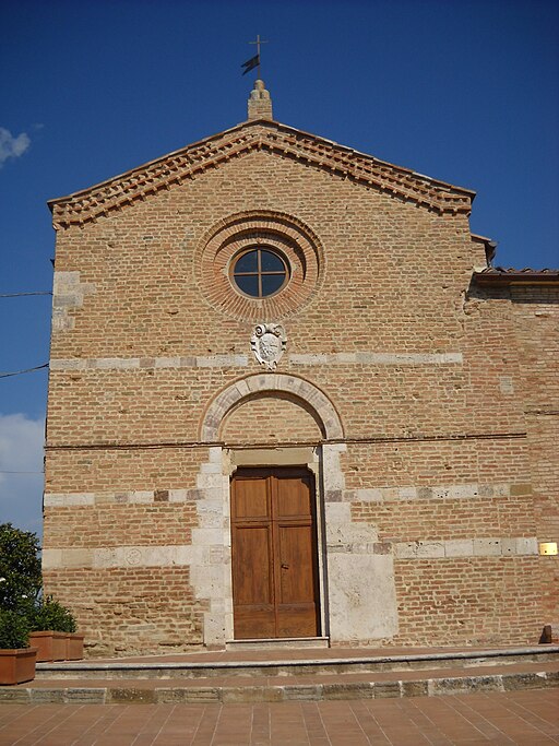 San Giovanni d'Asso, Pieve di San Giovanni Battista, facciata