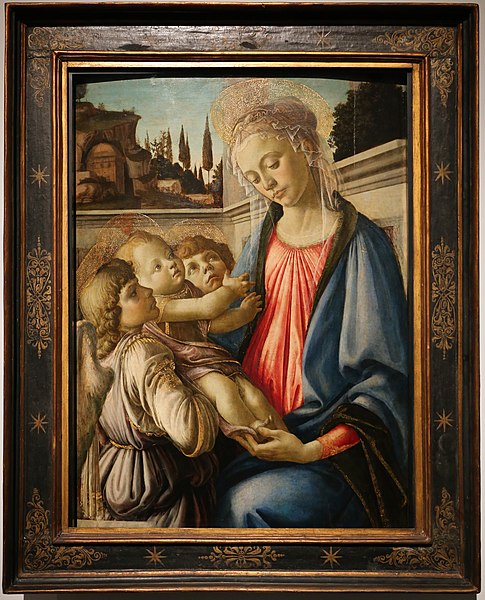 File:Sandro botticelli, madonna col bambino e due angeli, 1468 ca. (capodimonte) 01.jpg