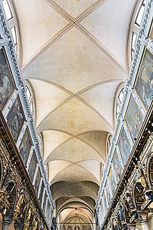 Renaissance groin vault in the church of Santa Maria dei Carmini in Venice Santa Maria dei Carmini (Venice) - Volta a crociera.jpg