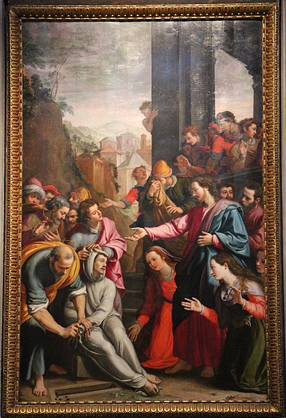 File:Santi di tito, resurrezione di lazzaro, 1576, 11.JPG