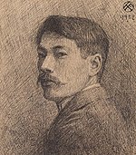 Fujishima Takeji tarafından otoportre (1902) .jpg