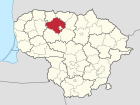 Lagekarte von Šiaulių rajono savivaldybė