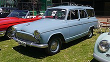 The 5-door Simca Aronde Station Wagon (P60) was developed by Chrysler Australia Simca Aronde (23113206164).jpg