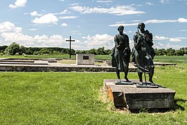 Statues d'Adalbert et de Radzim à Libice nad Cidlinou.