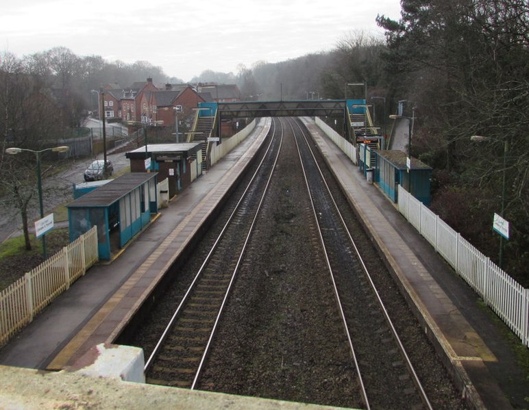 File:South through Lisvane & Thornhill railway station, Cardiff (geograph 5650203).jpg